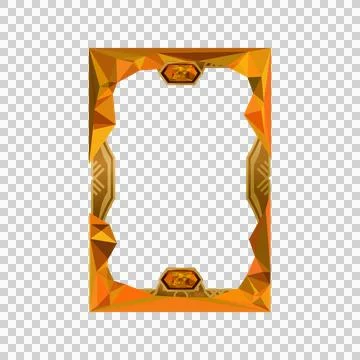 Luxury frame art card layout template with diamond and polygonal element vect Stockillustratie