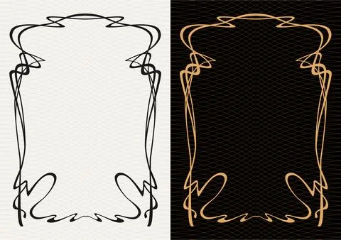 Luxury frame invitation card background vector. Elegant classic antique design Stockillustratie