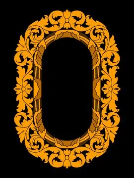 Luxury frame vector design Stock Illustration