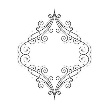 Luxury frames, borders and corners with ornate swirls Illustrazione stock