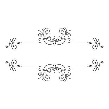 Luxury frames, borders and corners with ornate swirls イラスト素材