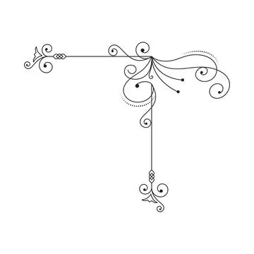 Luxury frames, borders and corners with ornate swirls Stock Illustration