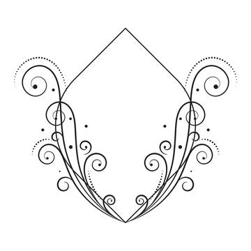 Luxury frames, borders and corners with ornate swirls イラスト素材