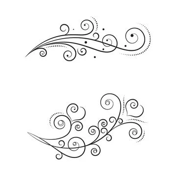 Luxury frames, borders and corners with ornate swirls イラスト素材