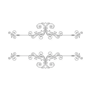 Luxury frames, borders and corners with ornate swirls イラスト素材