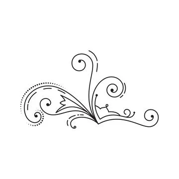 Luxury frames, borders and corners with ornate swirls Illustrazione stock
