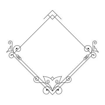 Luxury frames, borders and corners with ornate swirls Illustrazione stock