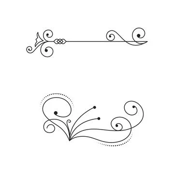 Luxury frames, borders and corners with ornate swirls Illustrazione stock