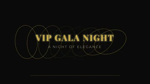 Luxury Gala Night Title Sequence Opener for Cinematic Event Presentations Stock Footage 336880203