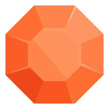 Luxury gemstone icon cartoon vector. Gem stone 스톡 일러스트