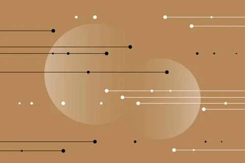 Luxury geometric background with thin line and circles. Stock Illustration