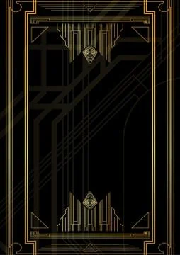 Luxury geometric background. Vector illustrated vintage wedding invitation, g Ilustração Stock