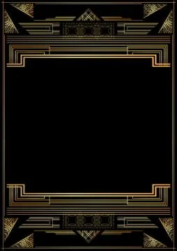Luxury geometric background. Vector illustrated vintage wedding invitation, g Ilustração Stock