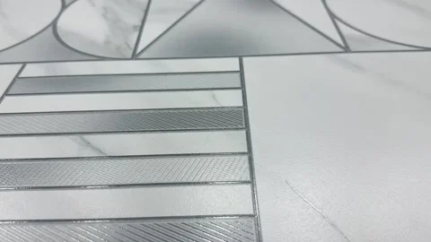 Luxury Geometric Marble Tile Texture Background Stock Footage 331120242