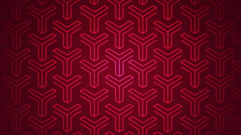 Luxury geometric pattern glowing neon like animated advertisement asset. Stock Footage 341278815