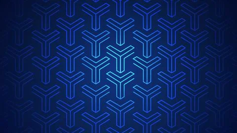 Luxury geometric pattern glowing neon like animated advertisement asset. Be.. Stock Illustration