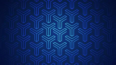 Luxury geometric pattern glowing neon like animated advertisement asset. Be.. Stock Illustration
