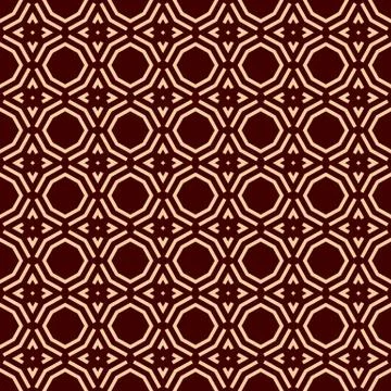 Luxury Geometric Pattern. Vector seamless pattern. Modern linear stylish text Stock Illustration