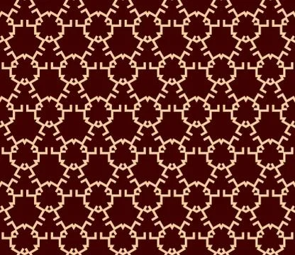 Luxury Geometric Pattern. Vector seamless pattern. Modern linear stylish text Stock Illustration