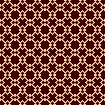 Luxury Geometric Pattern. Vector seamless pattern. Modern linear stylish text Stock Illustration