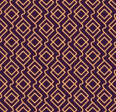 Luxury Geometric Pattern. Vector seamless pattern. Modern linear stylish text イラスト素材