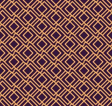 Luxury Geometric Pattern. Vector seamless pattern. Modern linear stylish text Stock Illustration
