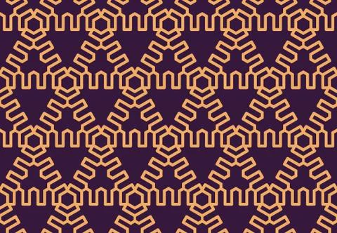 Luxury Geometric Pattern. Vector seamless pattern. Modern linear stylish text Stockillustratie