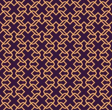 Luxury Geometric Pattern. Vector seamless pattern. Modern linear stylish text Illustrazione stock