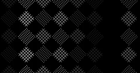 Luxury geometric seamless pattern golden diamond grid tile ornamental bg. Stock Footage 336358793