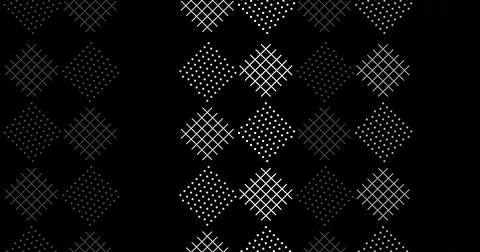 Luxury geometric seamless pattern golden diamond grid tile ornamental bg. C.. Stock Illustration