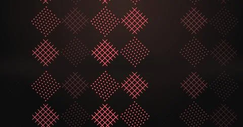 Luxury geometric seamless pattern golden diamond grid tile ornamental bg. C.. Stock Illustration