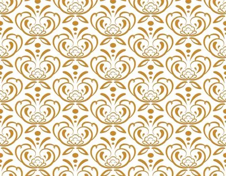 Luxury geometric seamless pattern. Hand drawn graphic design, nature flourish Stock Illustration