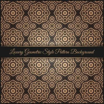 Luxury Geometric Style Pattern Background 库存插图