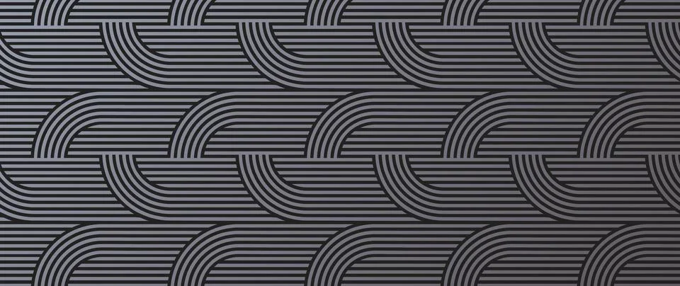 Luxury geometric vector pattern. Abstract line graphic design print. Art deco Stock Illustration