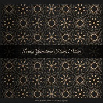 Luxury Geometrical Flower Pattern Background Иллюстрация