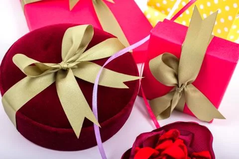 Luxury gift boxes Stock Photos