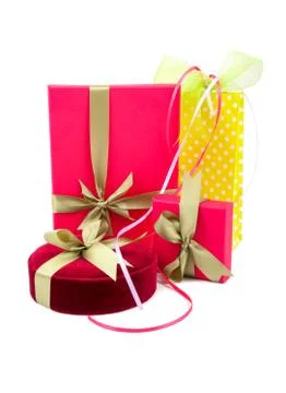 Luxury gift boxes Stock Photos