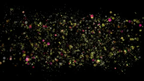 Luxury Glow Particles Trail Transition Flow Element Stock Footage 321337359