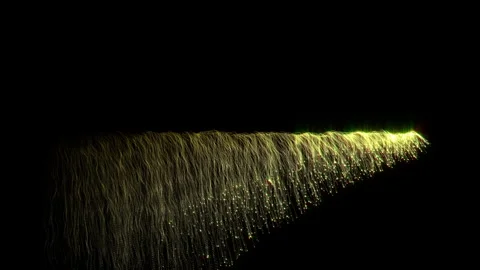 Luxury Glow Particles Trail Transition Flow Element Stock Footage 321550297