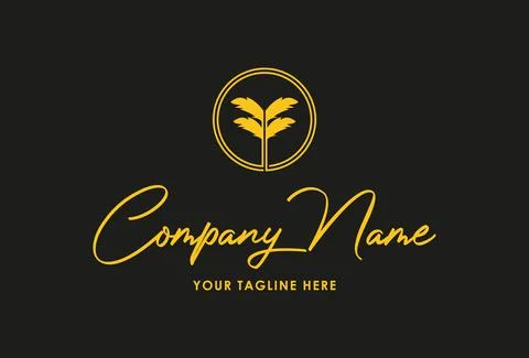 Luxury Gold Abstract Circle Leaf Nature Eco Logo Design	 Stock-Illustration
