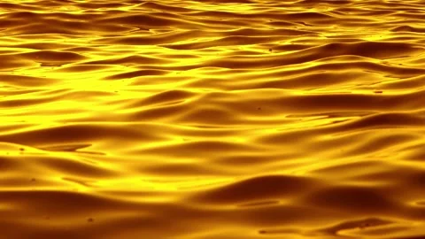 Luxury gold background with wavy liquid water texture Stock Footage 336629121