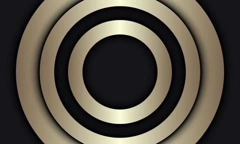 Luxury gold circle background. Stock Illustration