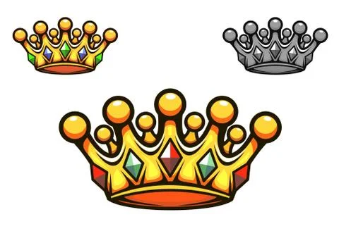 Luxury gold crown 스톡 일러스트