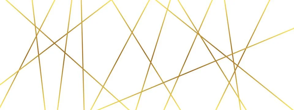 Luxury gold diagonal line pattern with chaotic random mesh. Abstract geomet.. Illustrazione stock