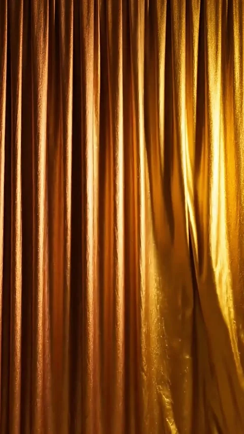 Luxury Gold Fabric Backdrop Loop. 動画素材 341268261