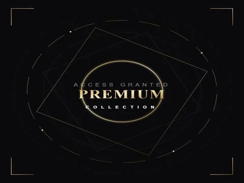 Luxury gold geometric motion graphics background with access granted text f.. Vídeos de archivo 333094150