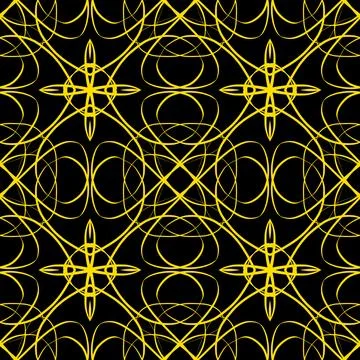 Luxury gold geometric seamless pattern background Illustrazione stock