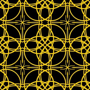 Luxury gold geometric seamless pattern background Illustrazione stock
