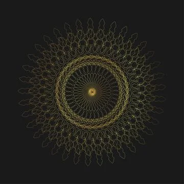 Luxury gold mandala vector design Stock Illustration