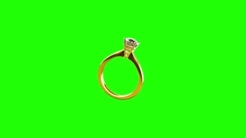 Luxury Gold Ring Green Screen Animation Vídeo Stock 337197572